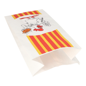 100 Kipzakken, HDPE-gecoated 28 cm x 13 cm x 8 cm “Grillhähnchen” 1/1