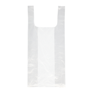 250 Hemddraagtassen, HDPE 48 cm x 22 cm x 12 cm transparant knoopzak