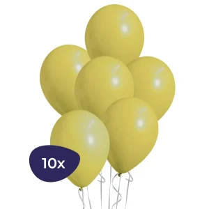 Gele Ballonnen – 10 stuks – Geschikt voor Helium – Latex