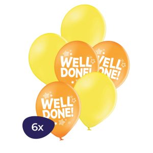 Well Done Geslaagd Ballonnen – 6 St