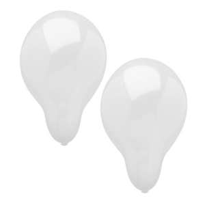 Ballonnen latex wit set van 10