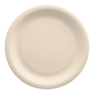 Borden agrarische restmateriaal wit rond 23cm set van 50