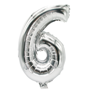 Balloon folie zilver 35x20cm
