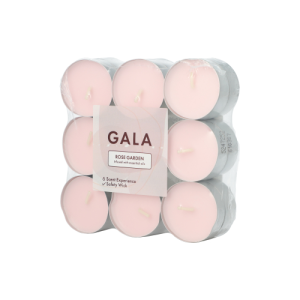 Geurkaars roze 18 stuks Ø 37,5 mm Rose Garden GALA
