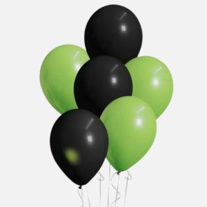 Halloween Ballonnen Zwart & Groen – 30 Stuks