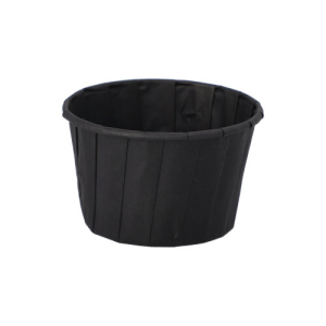 Dressingschaaltjes papier zwart set van 100 90ml