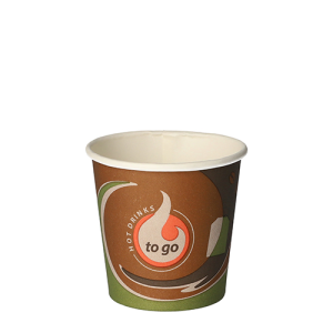 Drinkbekers karton To Go wit 80 stuks