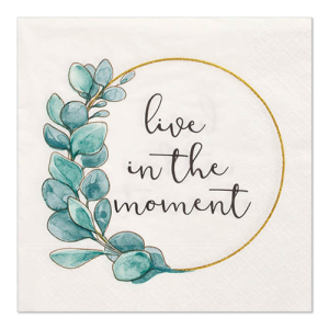 Servetten papier Live in the Moment set van 20
