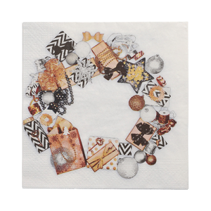 Servetten papier Ambiance de Fete 3-laags 33cm set van 20
