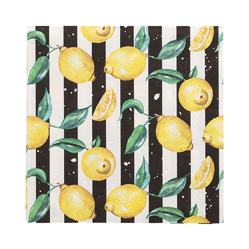 Servetten papier Citrus Lines set van 20