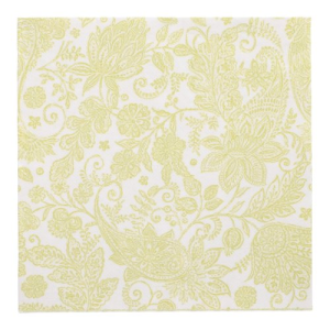 Servetten papier lime set van 20 ROYAL Collection 40x40cm Paisley