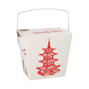 Snackbox karton hoekig wit 950ml set van 30 Temple