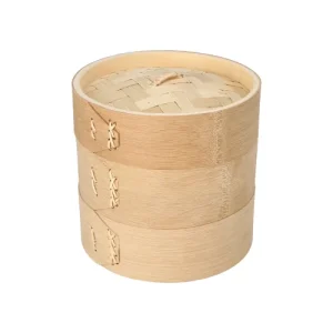 Stoommandje bamboe ASIA 3-delig Ø 15cm x 13,5cm