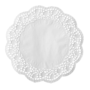 Taartranden papier wit set van 100 32cm