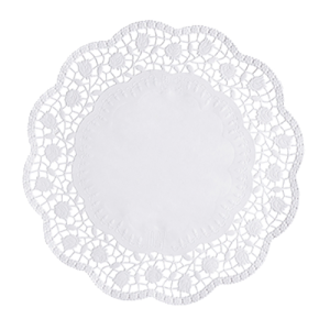 Taartranden papier wit 32cm set van 250