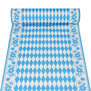 Tafellopers, Airlaid 24 m x 40 cm “Beiers blauw”