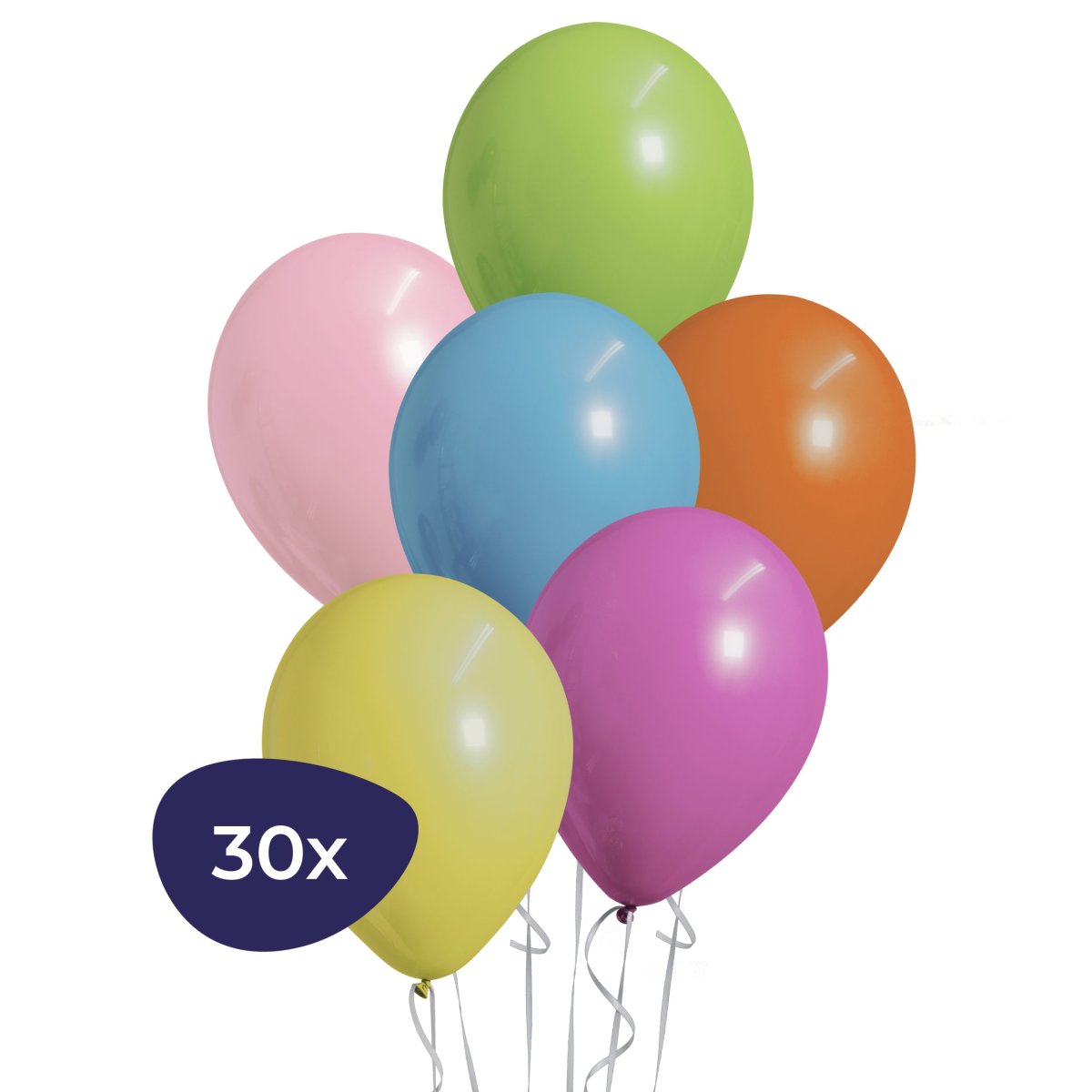 Multicolor Ballonnen Mix – Pastel Regenboog – 30 Stuks - Afbeelding 2