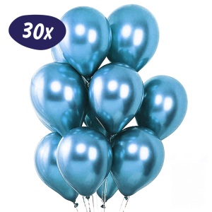 Chroom Donker Blauwe Ballonnen – 30 Stuks – Geschikt voor Helium – Latex (kopie)